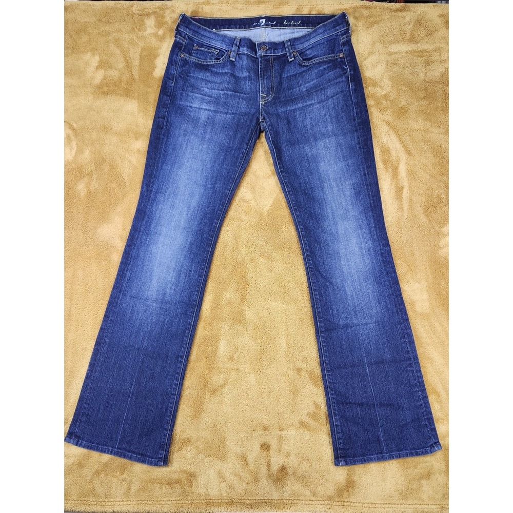 7 For All Mankind Blue Flare Jeans